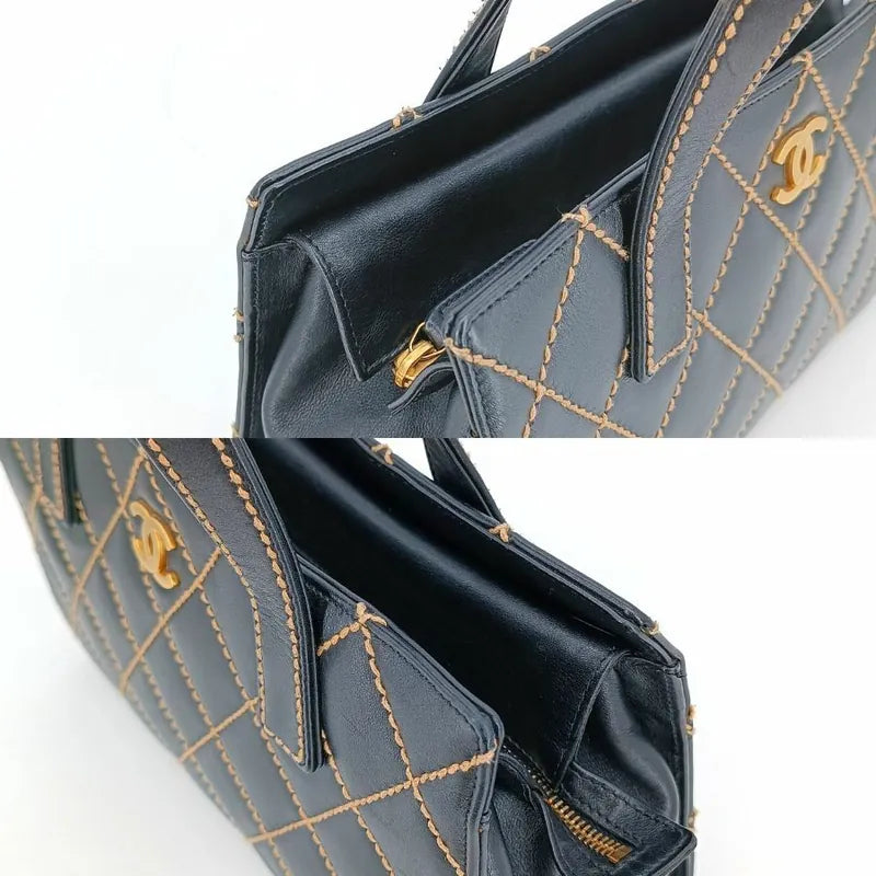 jt415-chanel-vintage-black-calfskin-wild-stitch-handbag