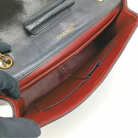 jt006-chanel-vintage-black-lambskin-27cm-classic-flap-bag