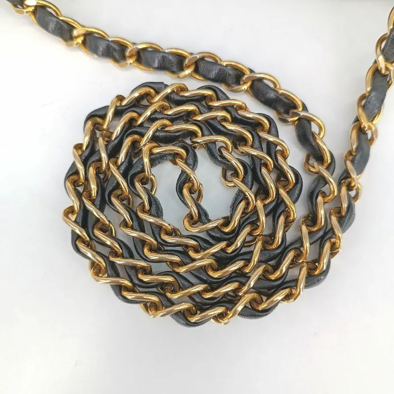 c355-chanel-vintage-black-lambskin-quilted-flap-bag