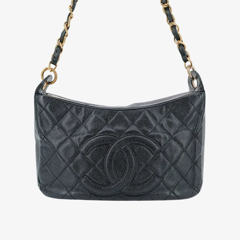rb849-chanel-vintage-black-caviar-leather-quilted-chain-handbag