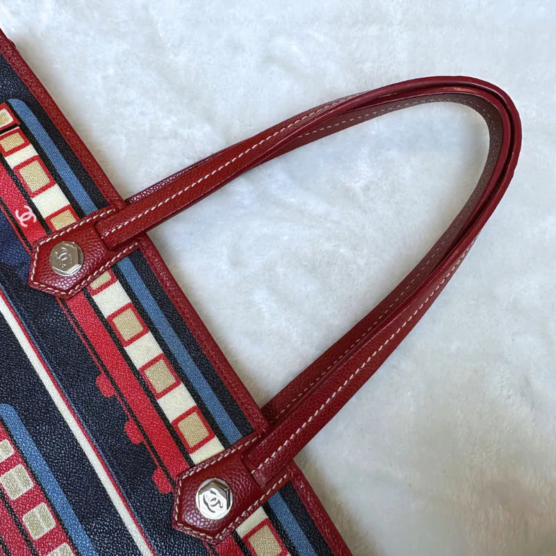 c543-chanel-vintage-red-coated-le-train-tote-bag
