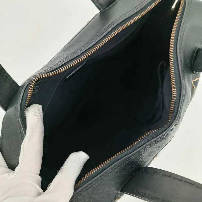 js994-chanel-vintage-black-calfskin-wild-stitch-handbag