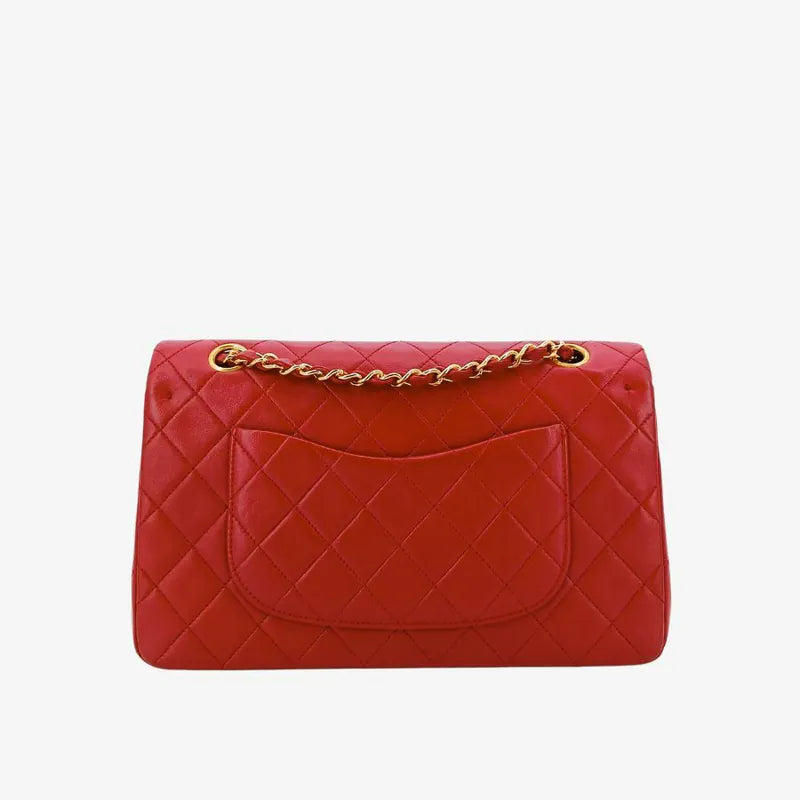 jt676-chanel-vintage-red-lambskin-25cm-classic-flap-bag