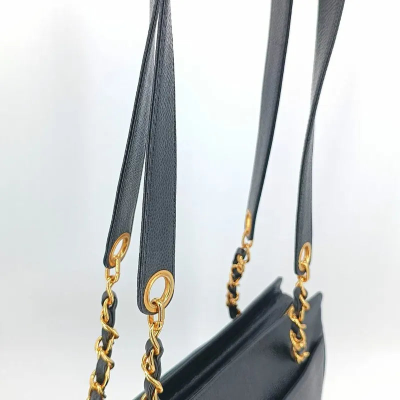 c367-chanel-vintage-black-caviar-leather-embroidered-logo-tote-bag