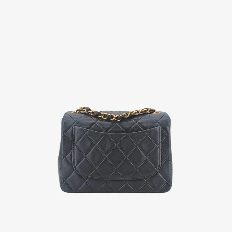 ra353-chanel-vintage-dark-grey-lambskin-17cm-mini-square-flap-bag