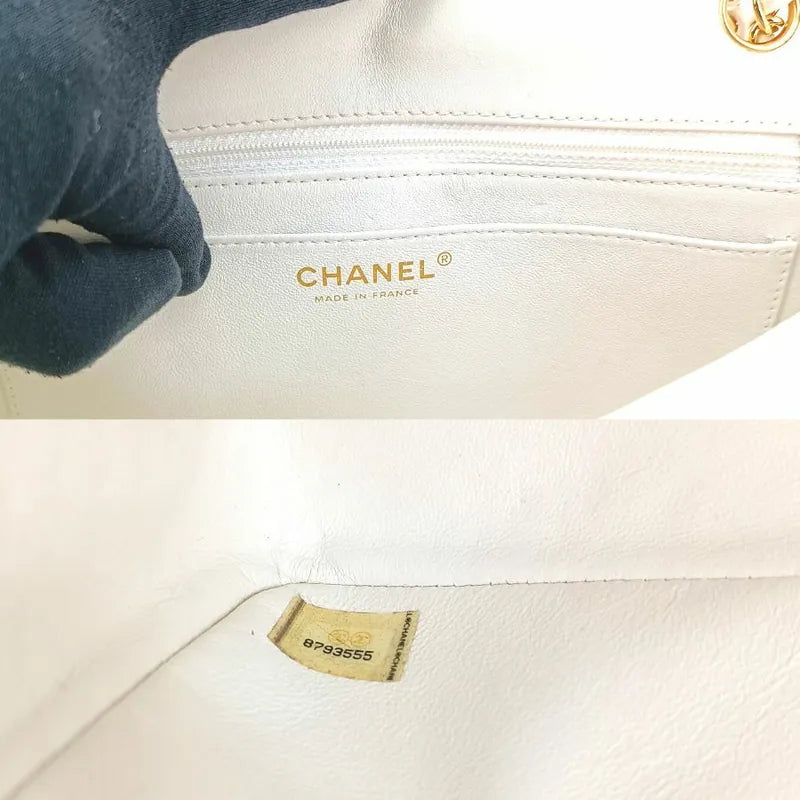 jt157-chanel-vintage-white-lambskin-25cm-flap-bag