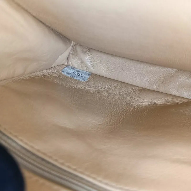 c343-chanel-vintage-beige-lambskin-23cm-double-side-flap-bag