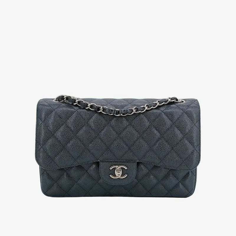c461-chanel-black-caviar-leather-jumbo-classic-flap-bag