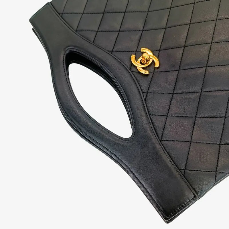 jw231-chanel-vintage-black-lambskin-quilted-31-tote-bag