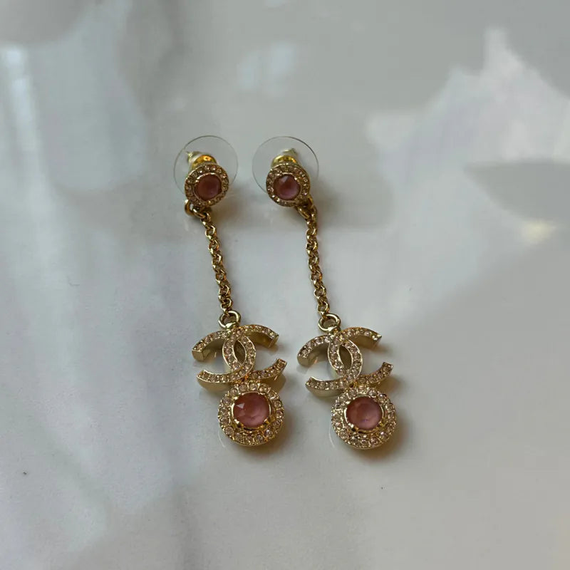 rc496-chanel-coco-mark-rhinestone-color-stone-stud-earrings