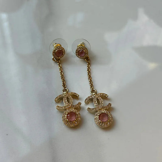 rc496-chanel-coco-mark-rhinestone-color-stone-stud-earrings