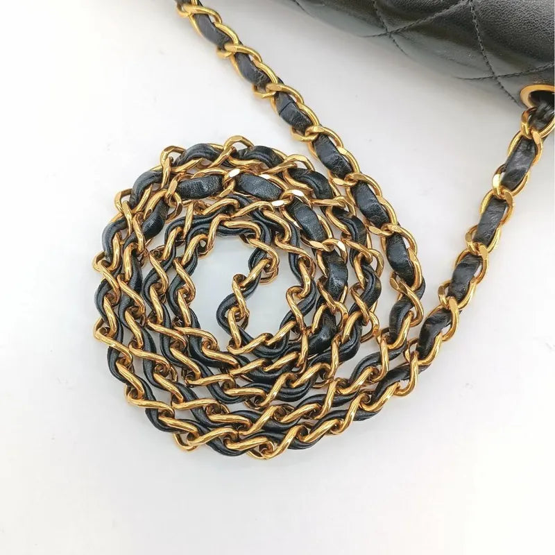 jt615-chanel-vintage-black-lambskin-20cm-mini-square-flap-bag