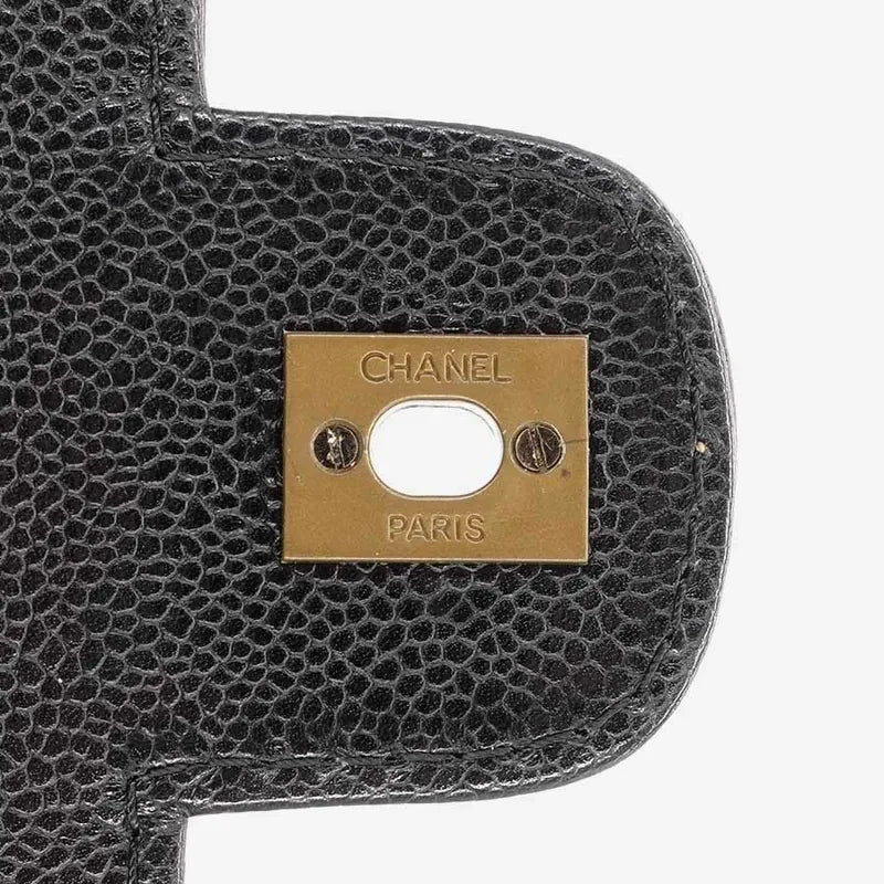 jah121-chanel-vintage-black-caviar-leather-flap-bag