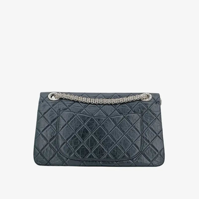 c387-chanel-black-calfskin-255-maxi-flap-bag