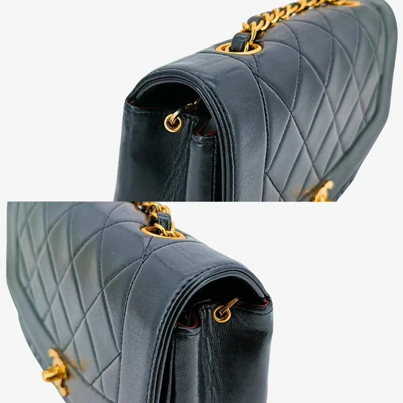 rb623-chanel-vintage-black-lambskin-22cm-diana-flap-bag