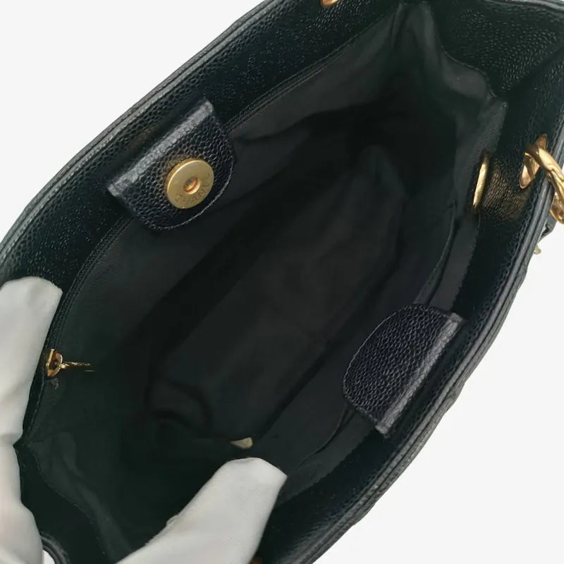 ju426-chanel-vintage-black-caviar-leather-embossed-logo-pst-tote-bag