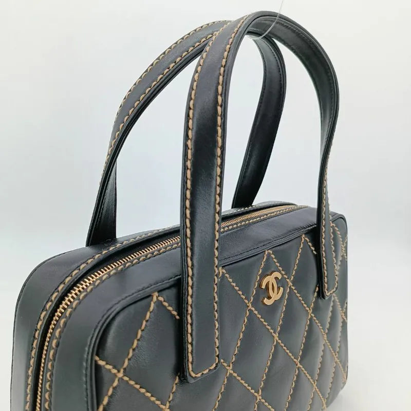 ra718-chanel-vintage-black-calfskin-wild-stitch-handbag