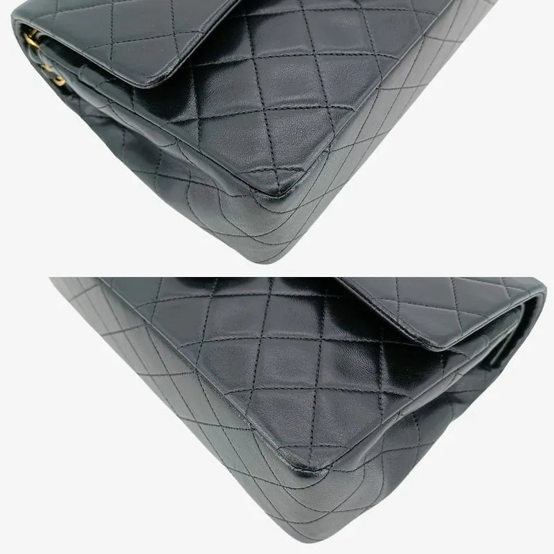 c448-chanel-vintage-black-lambskin-25cm-classic-flap-bag