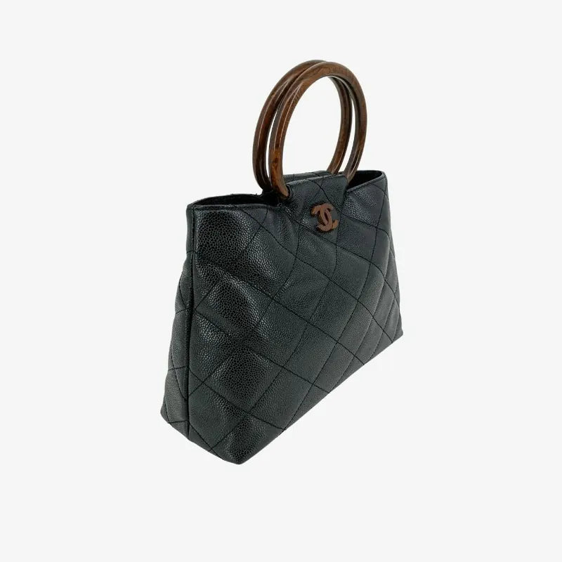 js545-chanel-vintage-black-caviar-leather-wood-handle-handbag