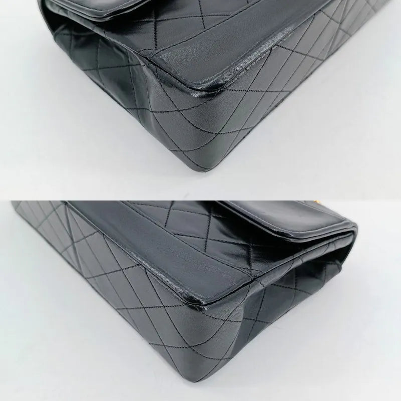 ra317-chanel-vintage-black-lambskin-quilted-flap-bag
