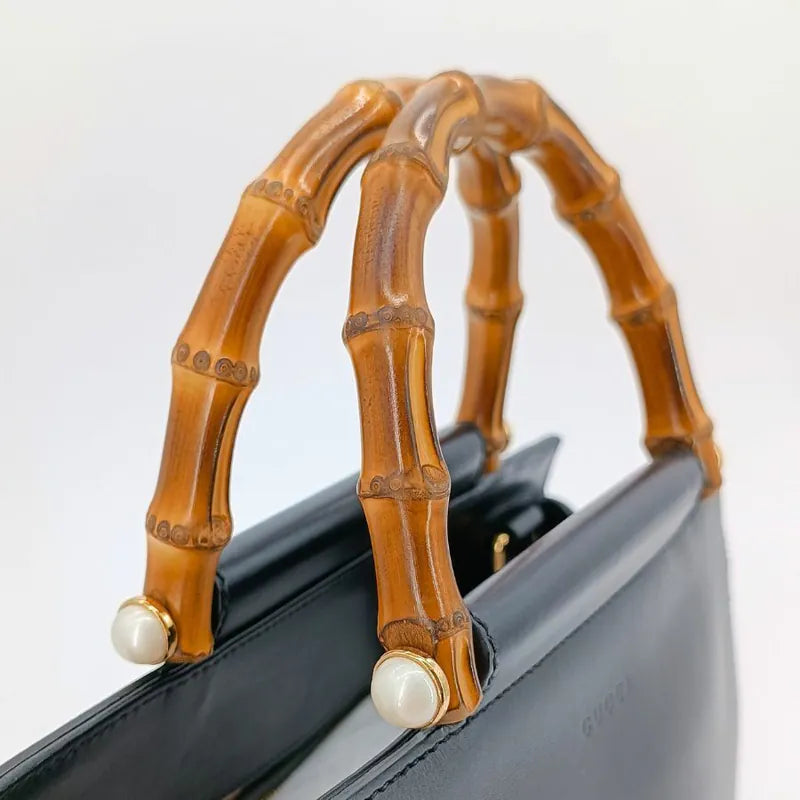 ju278-gucci-black-leather-nimfair-bamboo-shoulder-bag