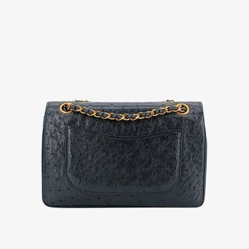 sh020-chanel-vintage-black-ostrichskin-23cm-classic-flap-bag