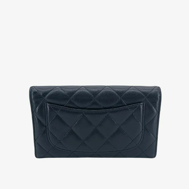 rb420-chanel-black-lambskin-classic-long-flap-wallet
