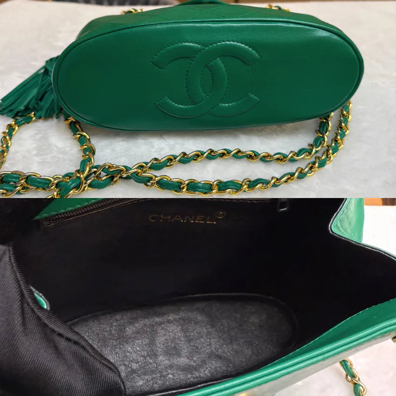 jw477-chanel-vintage-green-lambskin-quilted-flap-bag