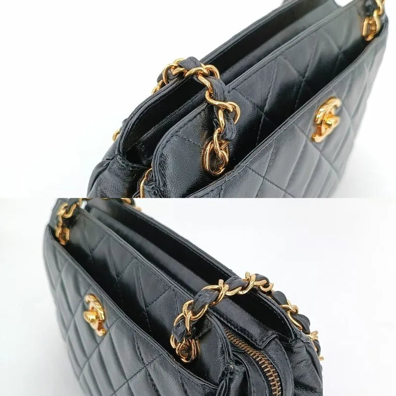 js718-chanel-vintage-black-lambskin-quilted-camera-bag