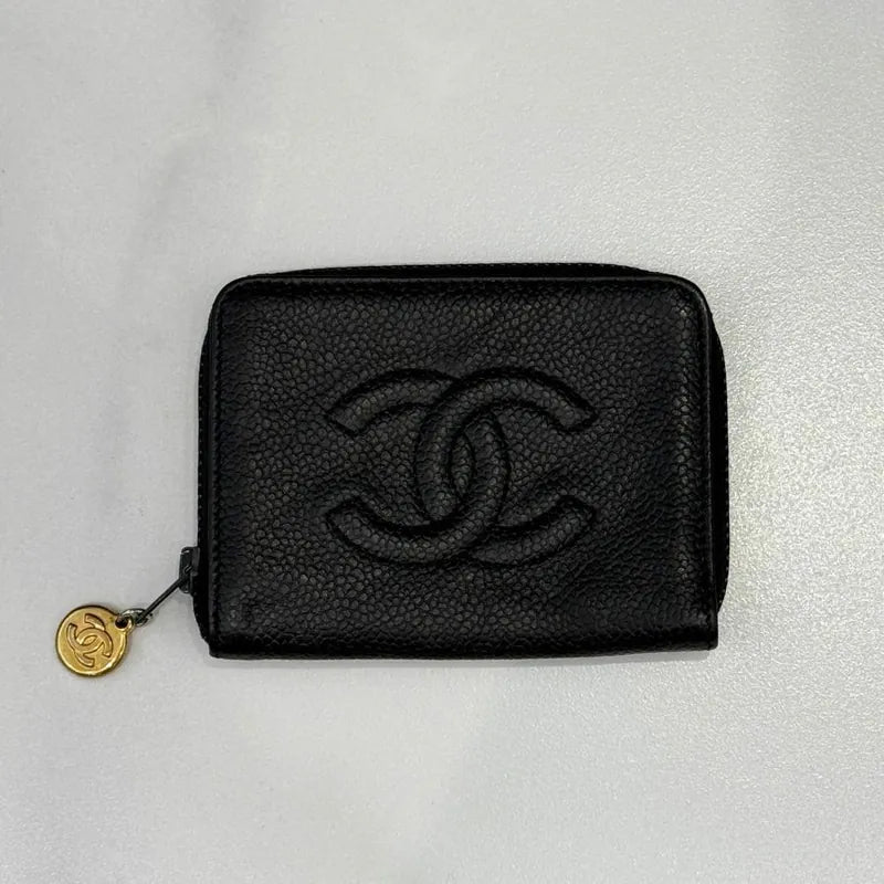 jx381-chanel-vintage-black-caviar-leather-zipped-key-holder-case
