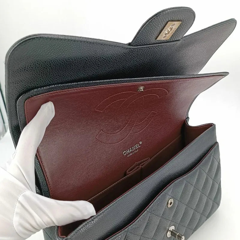 c461-chanel-black-caviar-leather-jumbo-classic-flap-bag