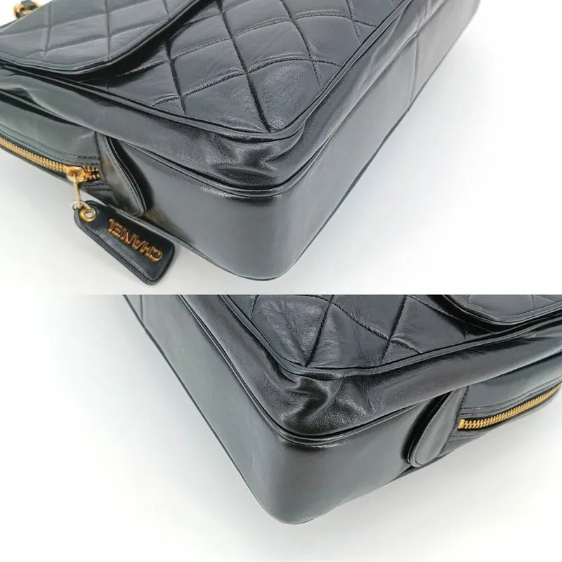 jt184-chanel-vintage-black-lambskin-quilted-tote-bag