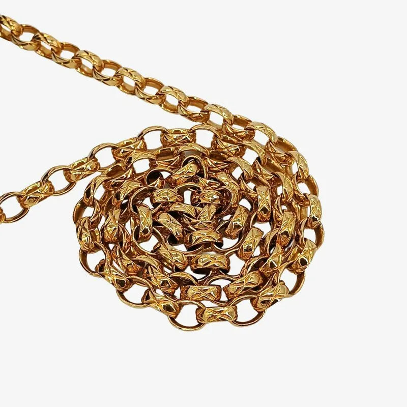 jt663-chanel-vintage-black-lambskin-gold-chain-flap-bag