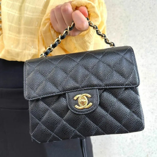 90185229-chanel-vintage-black-caviar-leather-17cm-mini-square-flap-bag