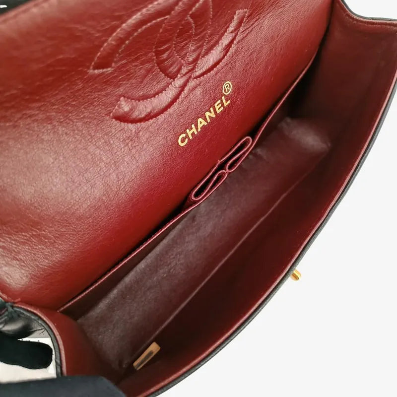 c448-chanel-vintage-black-lambskin-25cm-classic-flap-bag
