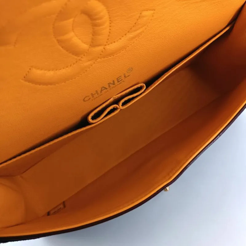 js007-chanel-vintage-brown-pony-hair-lambskin-classic-flap-bag