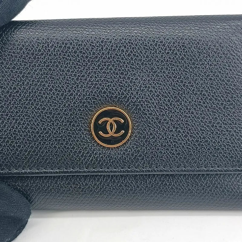 jt405-chanel-vintage-black-caviar-leather-cc-flap-6-key-holder