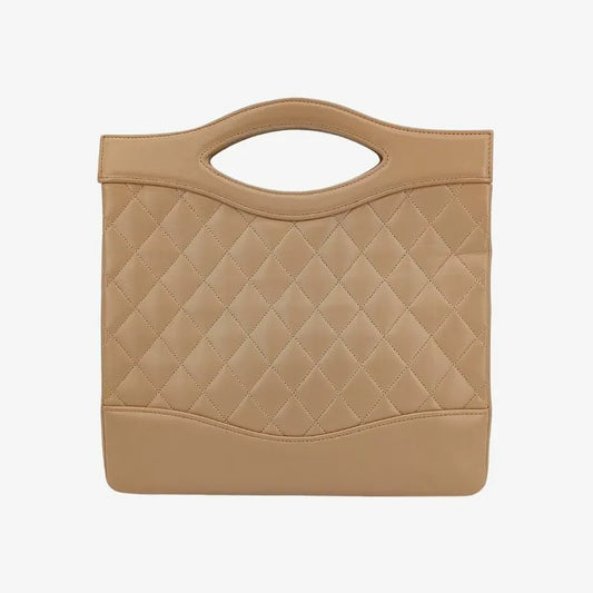 js720-chanel-vintage-begie-lambskin-quilted-31-tote-bag