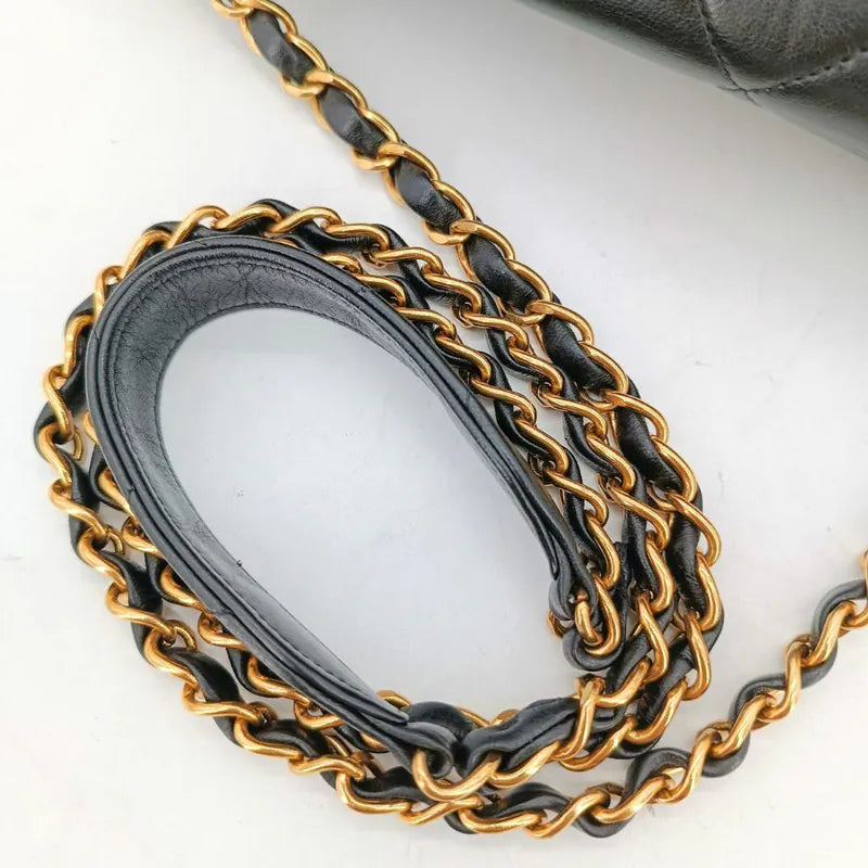 rb376-chanel-vintage-black-lambskin-quilted-flap-bag