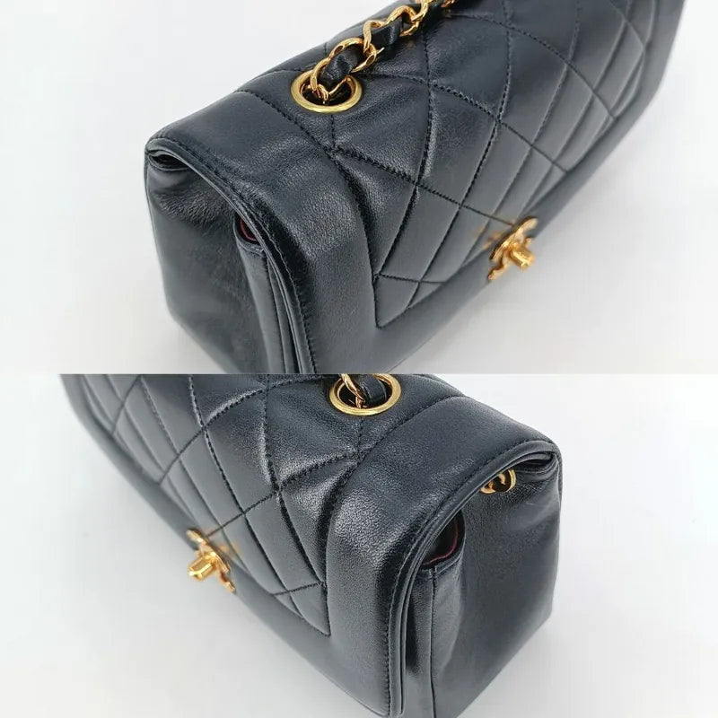 c344-chanel-vintage-black-lambskin-22cm-diana-flap-bag