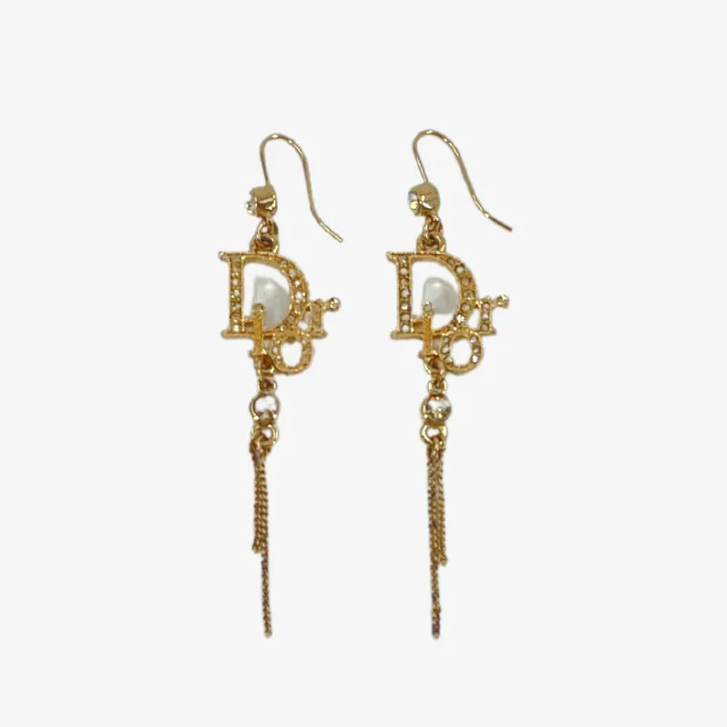 jt461-dior-gold-logo-chain-earring
