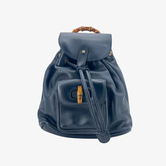 rc147-gucci-vintage-navy-leather-bamboo-backpack