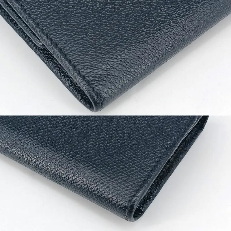 jt405-chanel-vintage-black-caviar-leather-cc-flap-6-key-holder