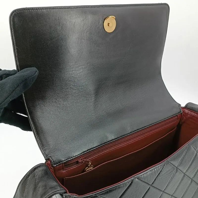 jt256-chanel-vintage-black-lambskin-quilted-flap-bag