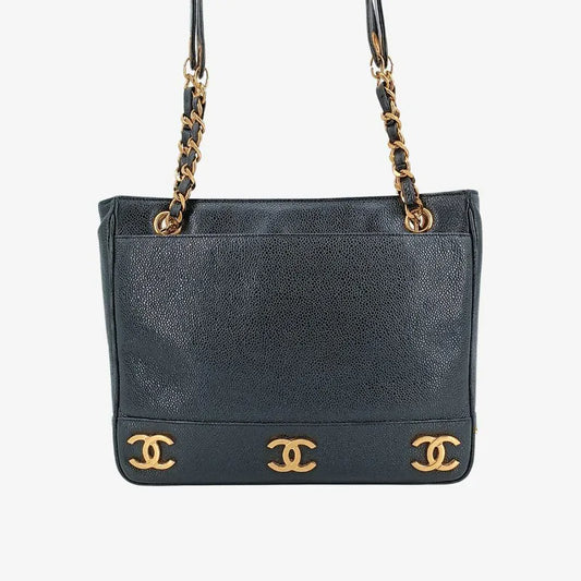 jt730-chanel-vintage-black-caviar-leather-triple-cc-tote-bag