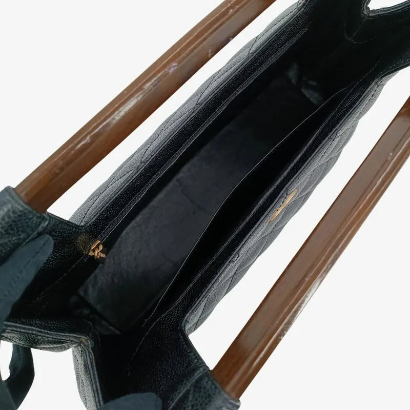 jt822-chanel-vintage-black-caviar-leather-wood-top-handle-bag