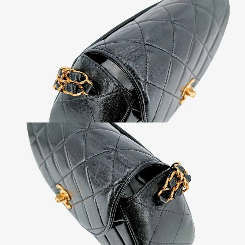 c360-chanel-vintage-black-lambskin-quilted-flap-handbag