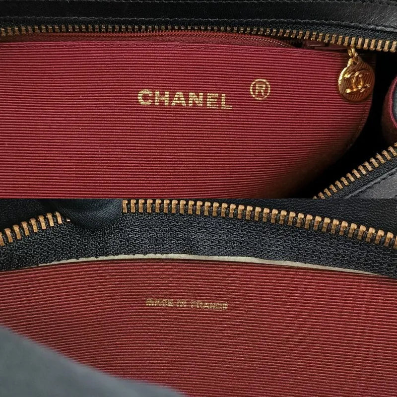 jt295-chanel-vintage-black-lambskin-quilted-shoulder-bag