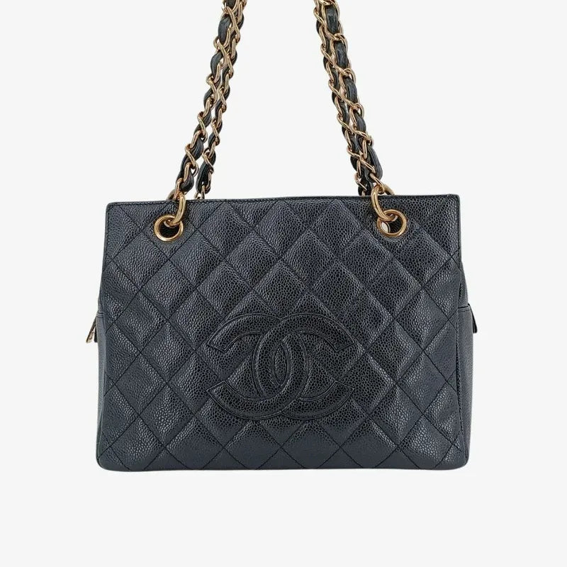 c449-chanel-vintage-black-caviar-leather-ptt-tote-bag