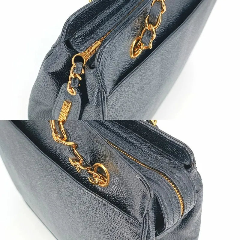 c367-chanel-vintage-black-caviar-leather-embroidered-logo-tote-bag